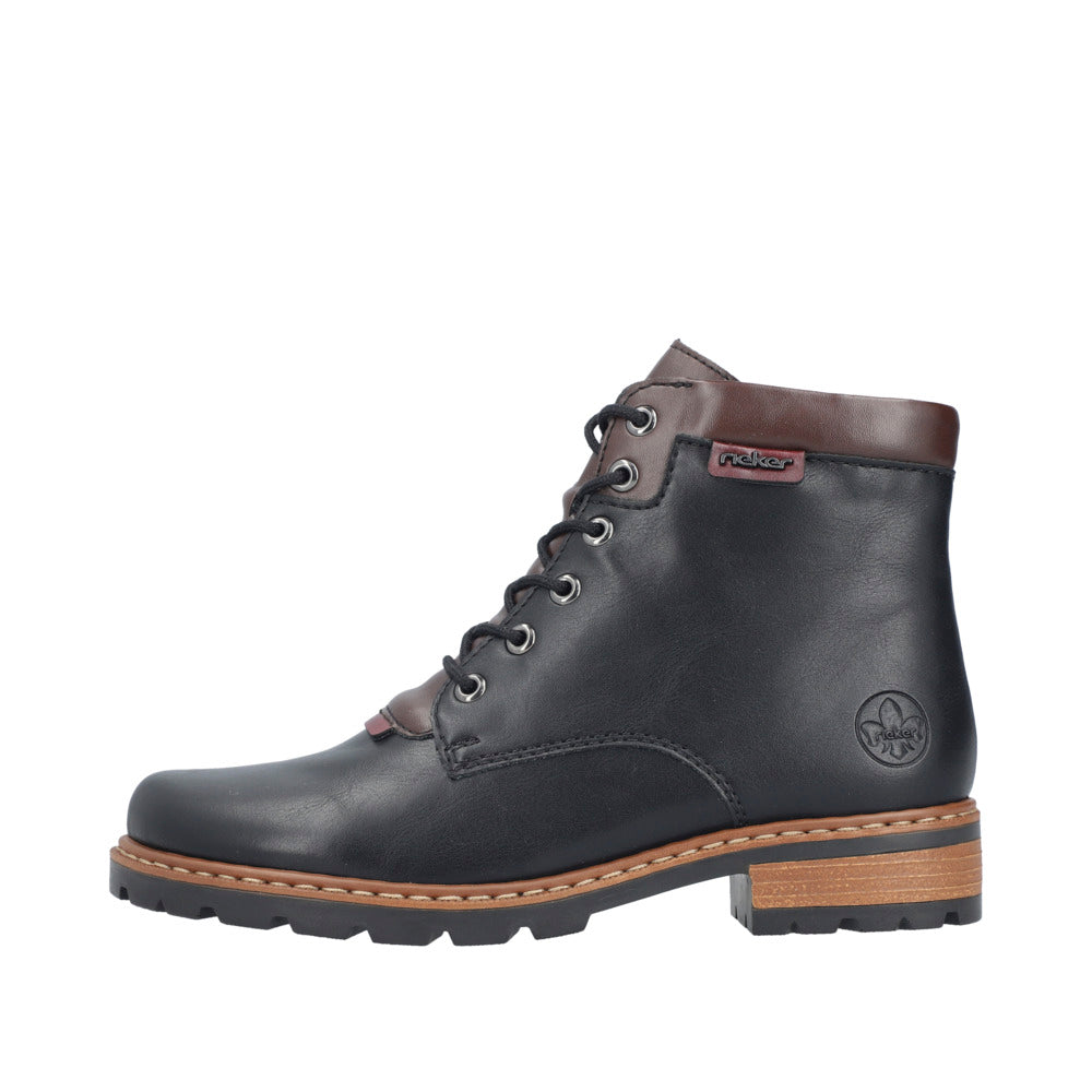 Rieker Z9340-00 Britta Black Boots
