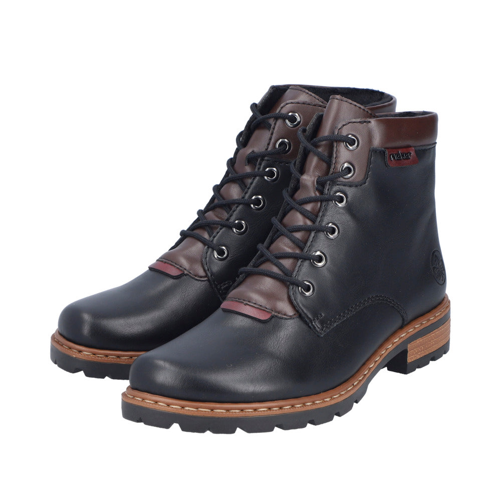 Rieker Z9340-00 Britta Black Boots
