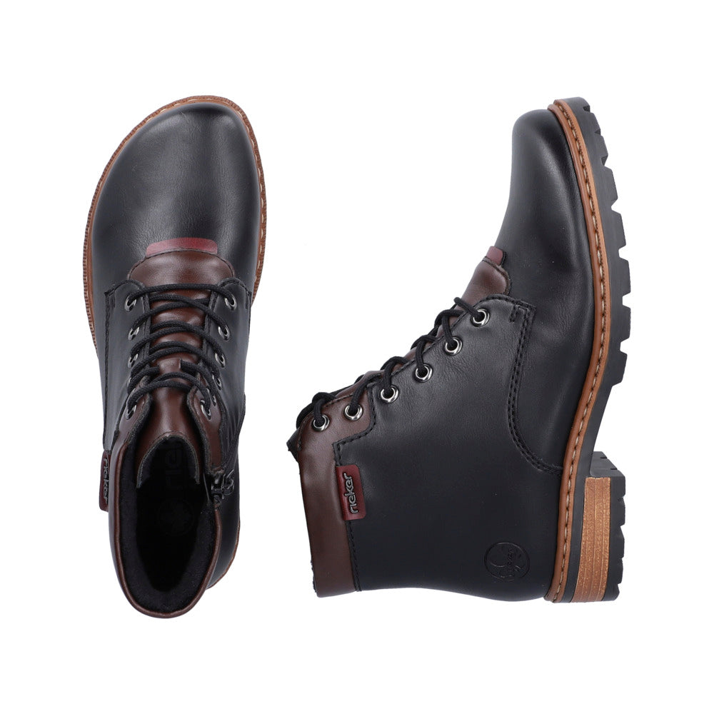 Rieker Z9340-00 Britta Black Boots