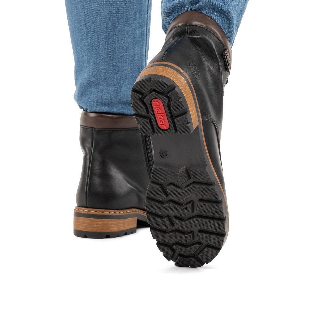 Rieker Z9340-00 Britta Black Boots
