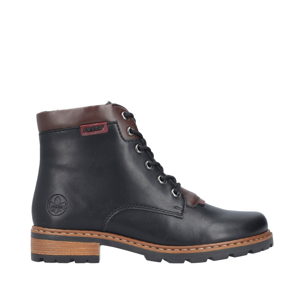 Rieker Z9340-00 Britta Black Boots