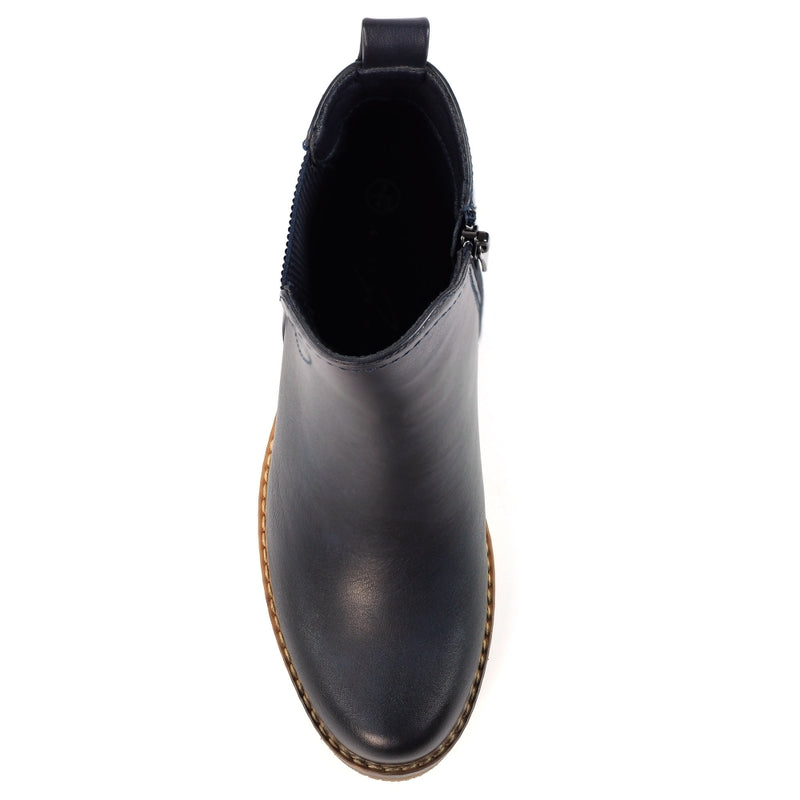 Lunar Conrad Navy Ankle Boots GLC013 BL