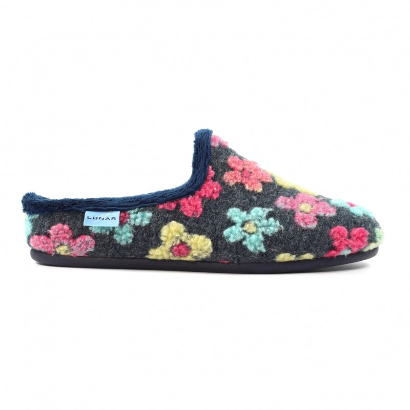Lunar Dolly Navy Slippers KLA244 BL