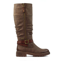 Lunar Margo Brown W/Proof Long Boots GLR121 BR