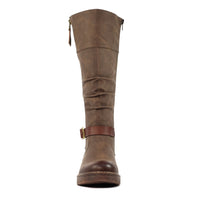 Lunar Margo Brown W/Proof Long Boots GLR121 BR