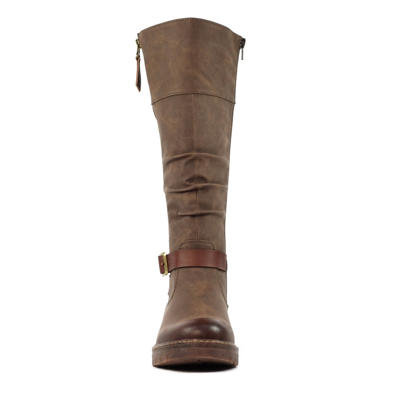 Lunar Margo Brown W/Proof Long Boots GLR121 BR