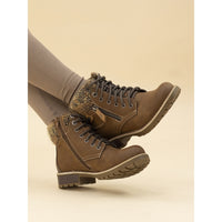 Lunar Millie Tan Waterproof Boots GLB123 TN