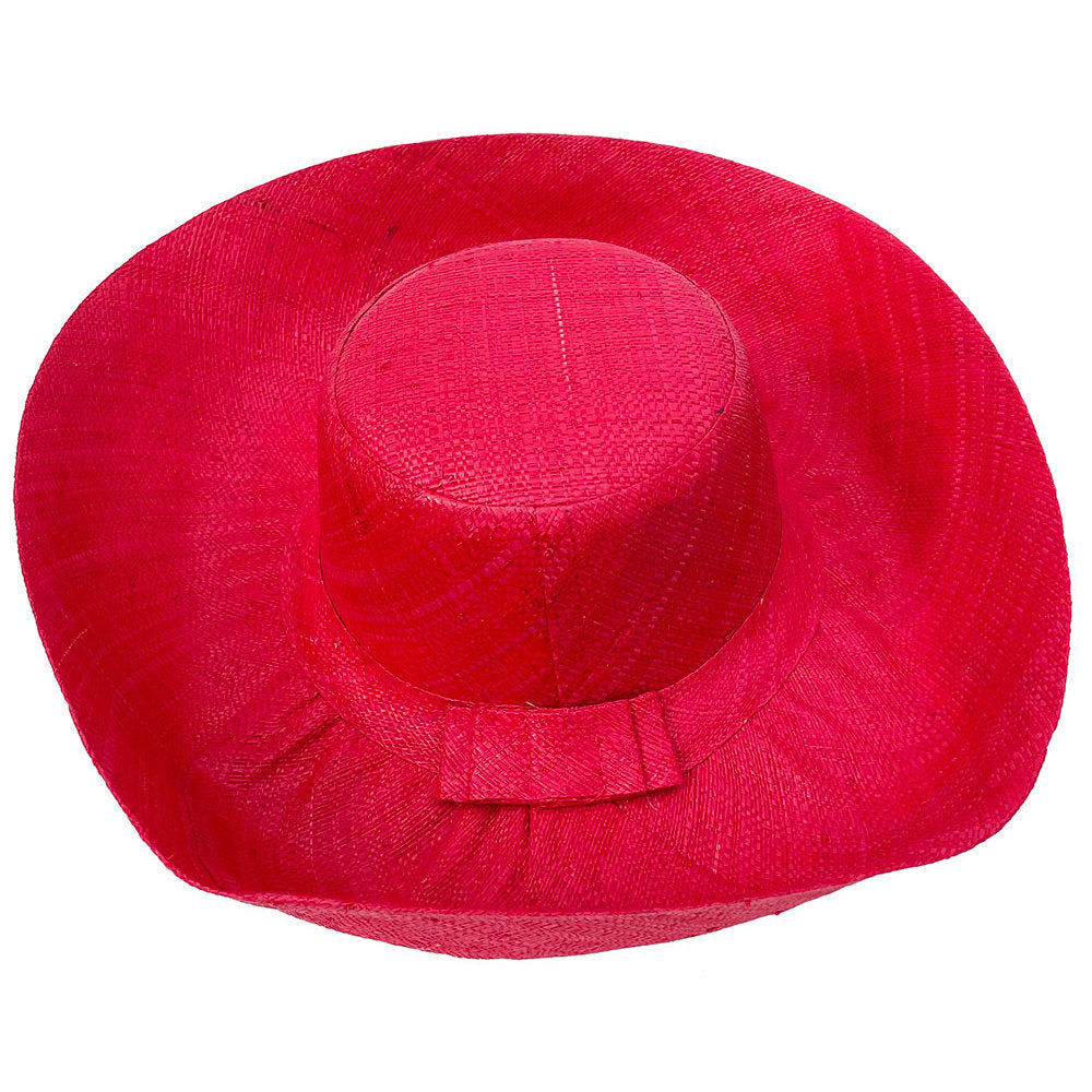 Basket Basket Large Mimosa Hat - Red - MAH197