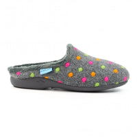 Lunar Peanut Grey Mule Slippers KLA221 GR