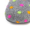 Lunar Peanut Grey Mule Slippers KLA221 GR