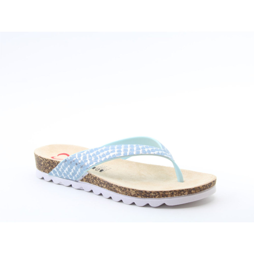 Heavenly Feet Sunlight Blue/Silver Sandal