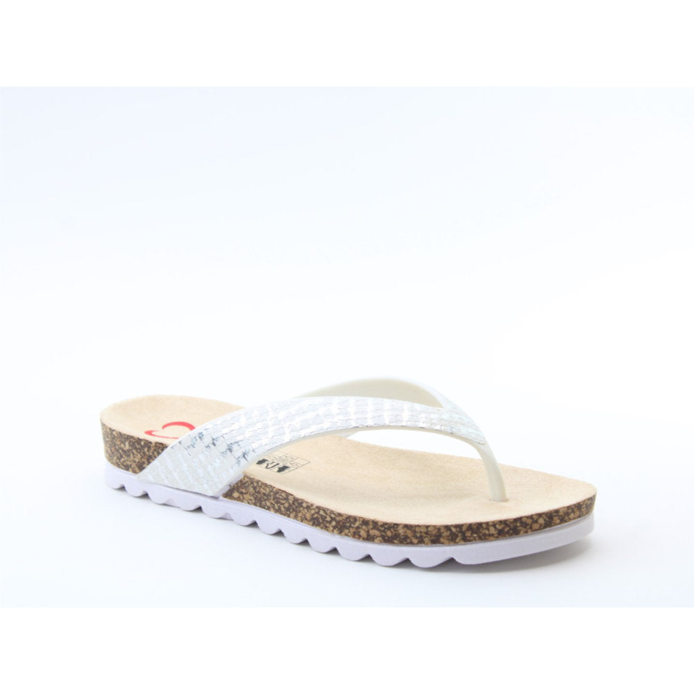 Heavenly Feet Sunlight White/Silver Sandal