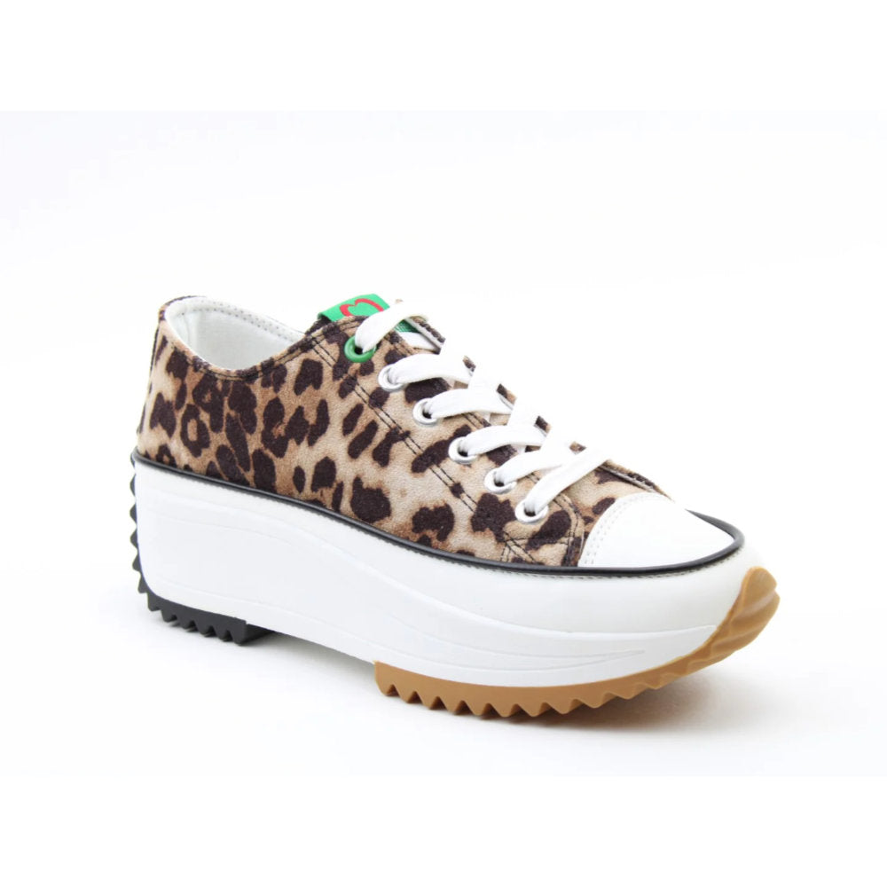 Heavenly Feet Strata Brown Cheetah Sandal