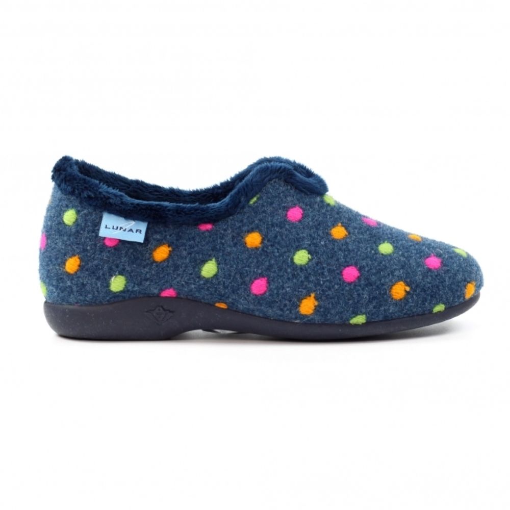 Lunar Studio Navy Full Slippers KLA220 BL