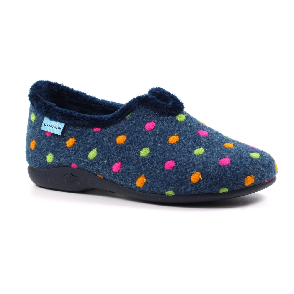 Lunar Studio Navy Full Slippers KLA220 BL