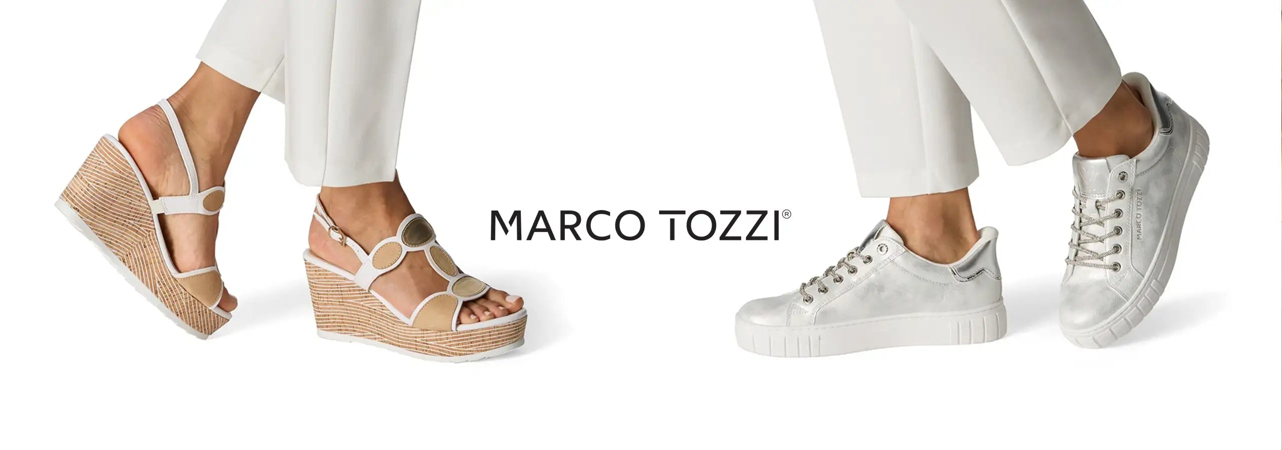 Marco Tozzi shoes on a white background
