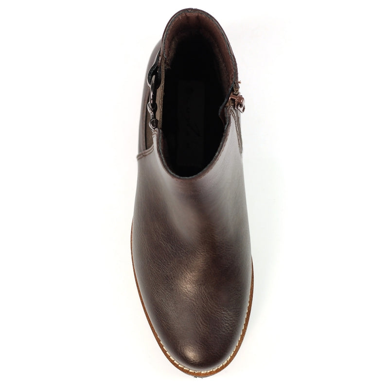 Lunar Union Brown Ankle Boots GLB219 BR